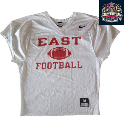 Nike East Football American Jersey White Size M - Comfortable Fit, Durable, Classic Design - USASTARFASHION