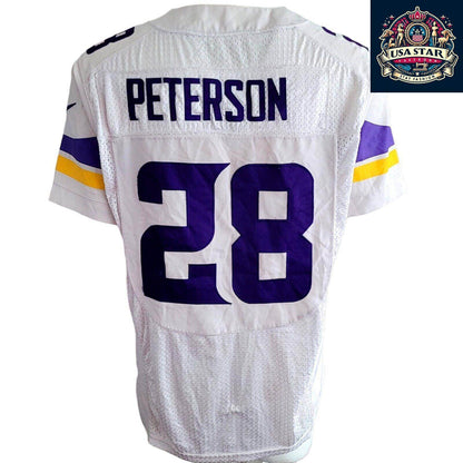 Nike NFL Minnesota Vikings #28 Adrian Peterson Authentic Football Jersey Size 40 Vintage - USASTARFASHION