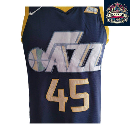 Nike Utah Jazz Jersey Donovan Mitchell 45 Men's Medium Blue Swingman - NBA Authentic Style - USASTARFASHION
