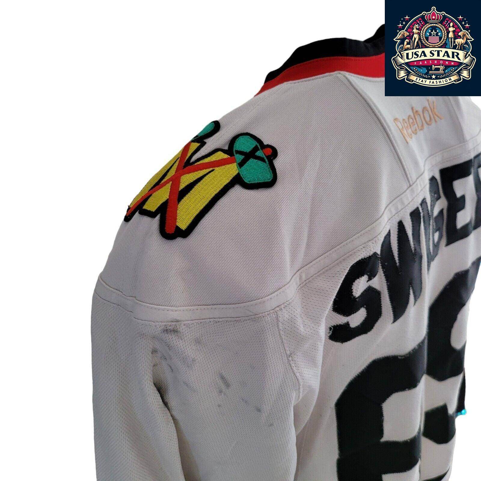 NWHL Blackbirds Jersey Chicago Blackhawks Swygert 69 Size S Vintage Style Pre - Owned - USASTARFASHION