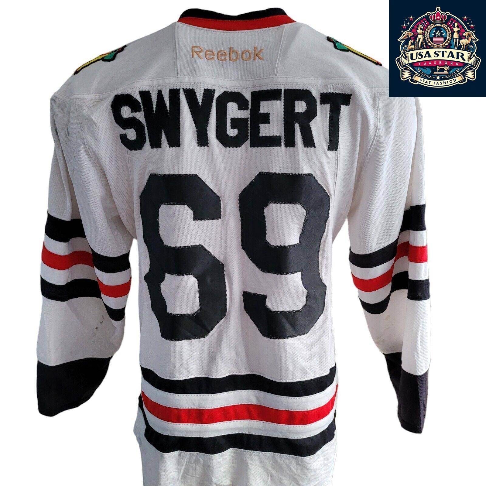 NWHL Blackbirds Jersey Chicago Blackhawks Swygert 69 Size S Vintage Style Pre - Owned - USASTARFASHION
