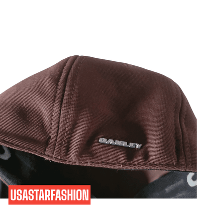 Oakley Flex - Fit Cap S/M - Brown Stretch - Fit Hat with Metal Logo, Comfortable Design - USASTARFASHION