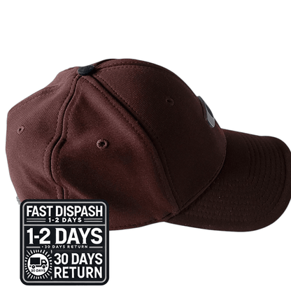 Oakley Flex Fit Cap - Size S/M - Brown - 96% Polyester, 4% Spandex, Classic Comfort Hat - USASTARFASHION