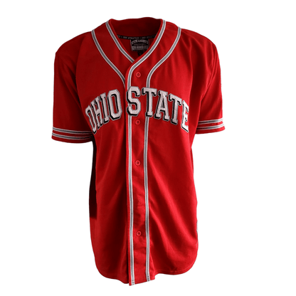 Ohio State Baseball Jersey Red Size L by Steve & Barry's - 100% Polyester NCAA Gear - USASTARFASHION