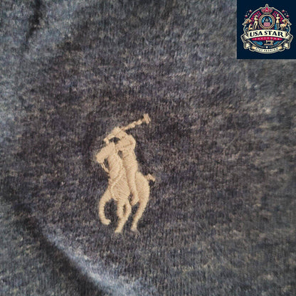 Polo Ralph Lauren Cotton Sweatshirt XL Unisex Dark Blue Classic Style Durable Comfort - USASTARFASHION