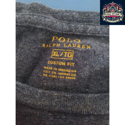 Polo Ralph Lauren Cotton Sweatshirt XL Unisex Dark Blue Classic Style Durable Comfort - USASTARFASHION