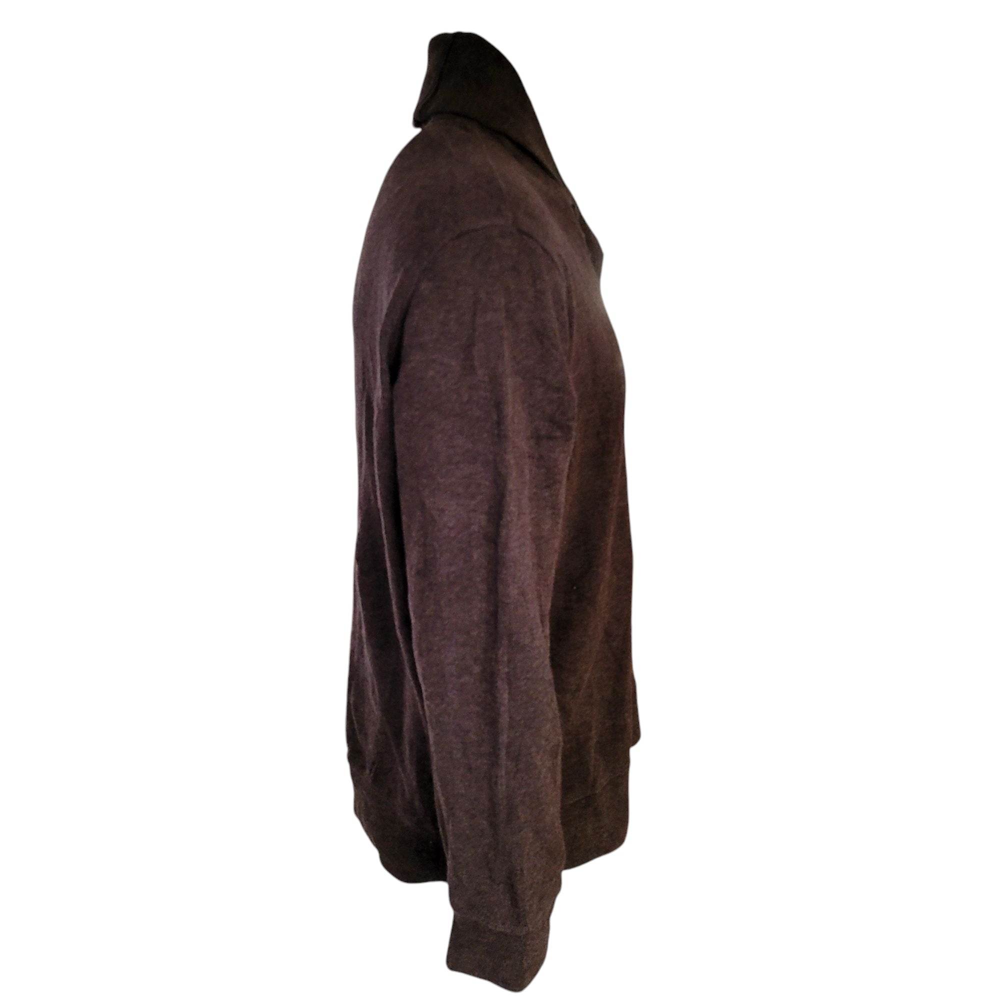 Polo Ralph Lauren Shawl Collar Pullover – Brown, Size 4XL - USASTARFASHION