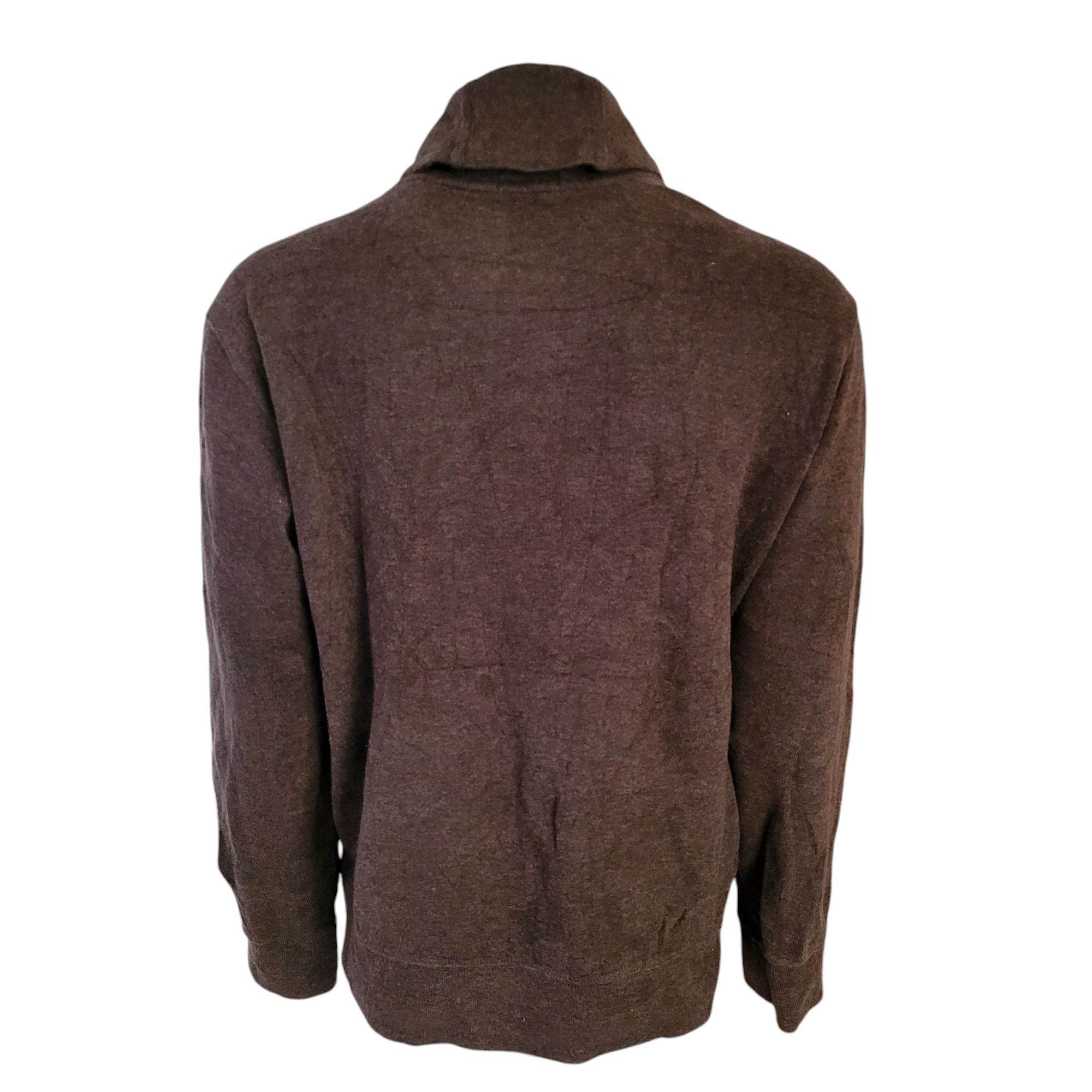 Polo Ralph Lauren Shawl Collar Pullover – Brown, Size 4XL - USASTARFASHION