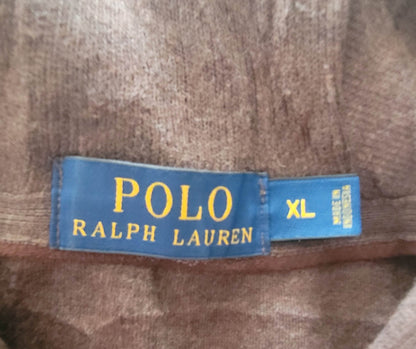 Polo Ralph Lauren Shawl Collar Pullover – Brown, Size XL - USASTARFASHION