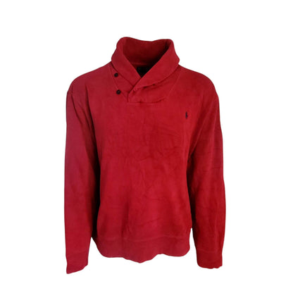 Polo Ralph Lauren Shawl Collar Pullover – Red, Size XXL - USASTARFASHION