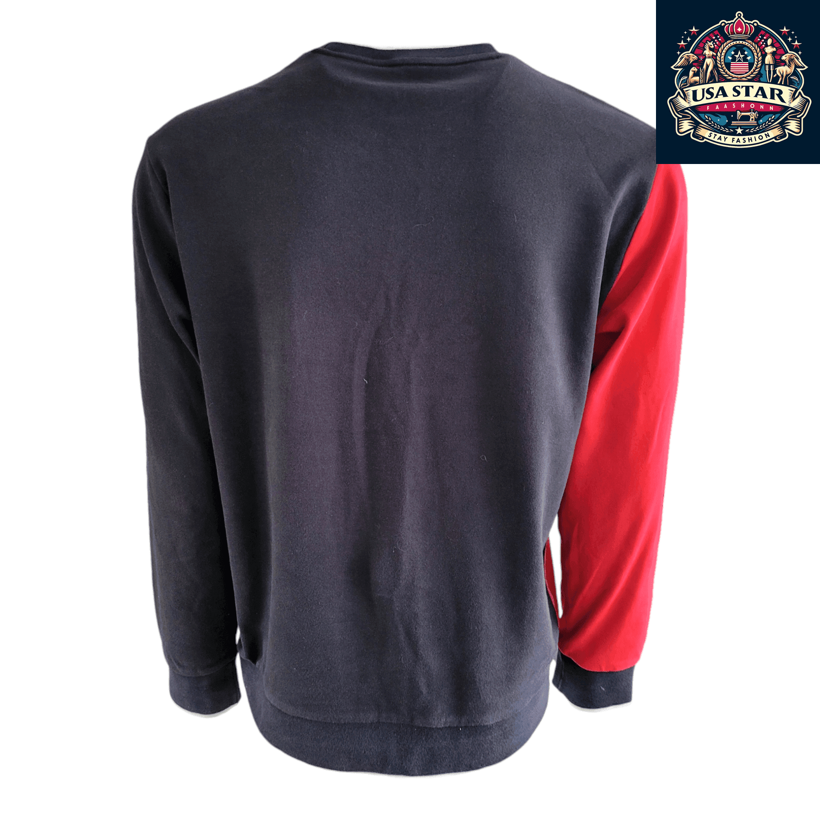 Polo Ralph Lauren Sweatshirt Men's Performance Crew in Red/Black with Big Pony Logo, Moisture - Wicking - USASTARFASHION