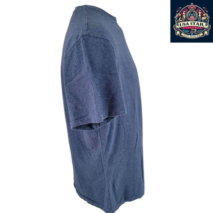Polo Ralph Lauren T-Shirt, Dark Blue Cotton, Crew Neck, Size L - Classic Style for Casual Wear - USASTARFASHION