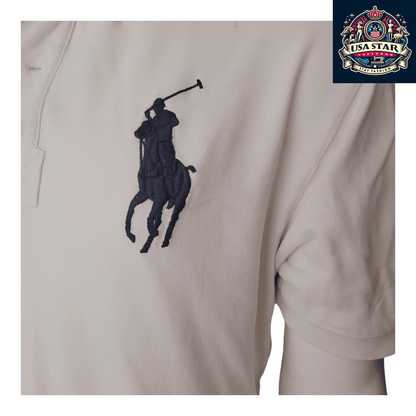 Polo Ralph Lauren White Polo Shirt XL, 100% Cotton Classic Fit for Casual Style and Comfort - USASTARFASHION