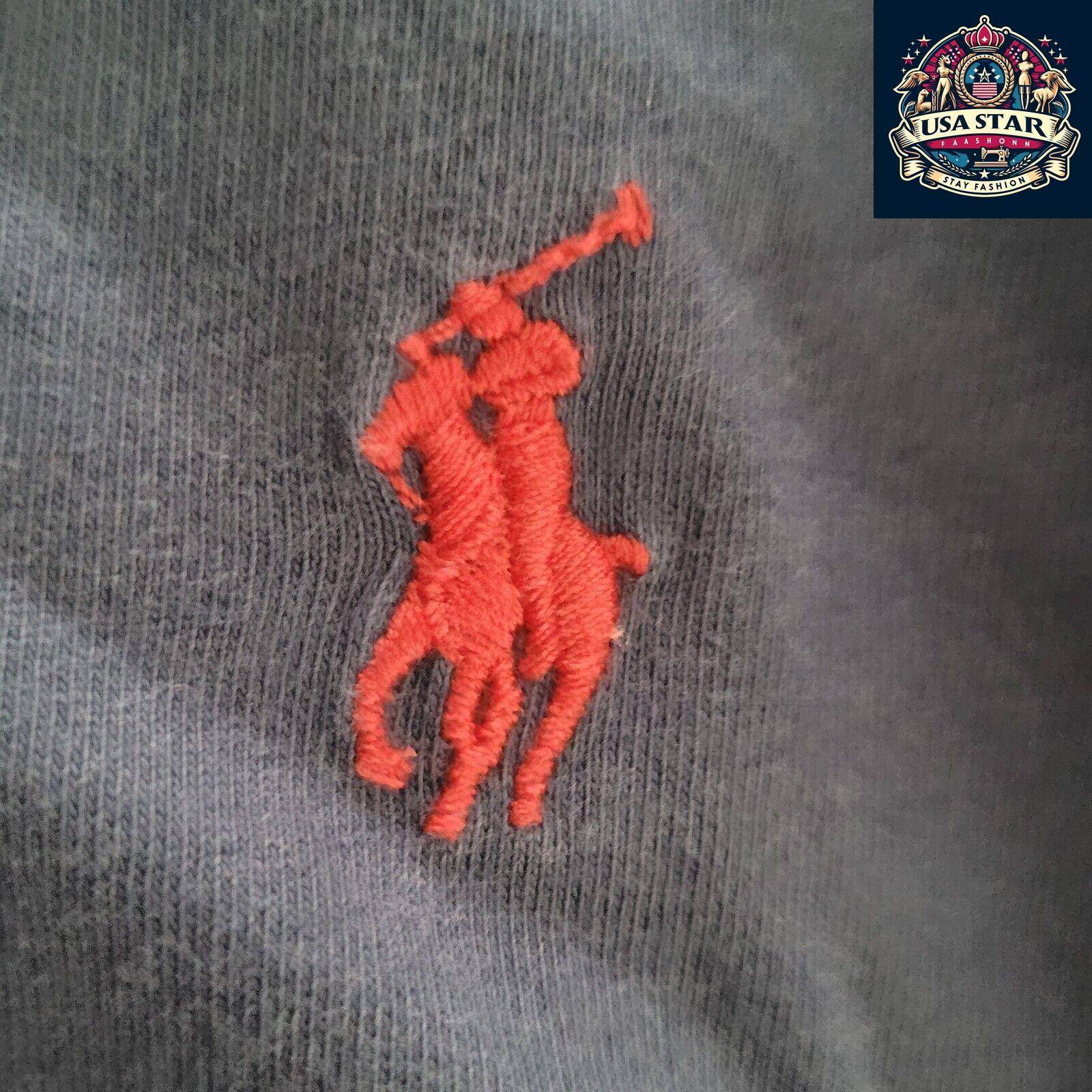 Polo RL Ralph Lauren Men's Navy 100% Cotton V-Neck T-Shirt, Classic Fit, Stylish Casual Wear - USASTARFASHION