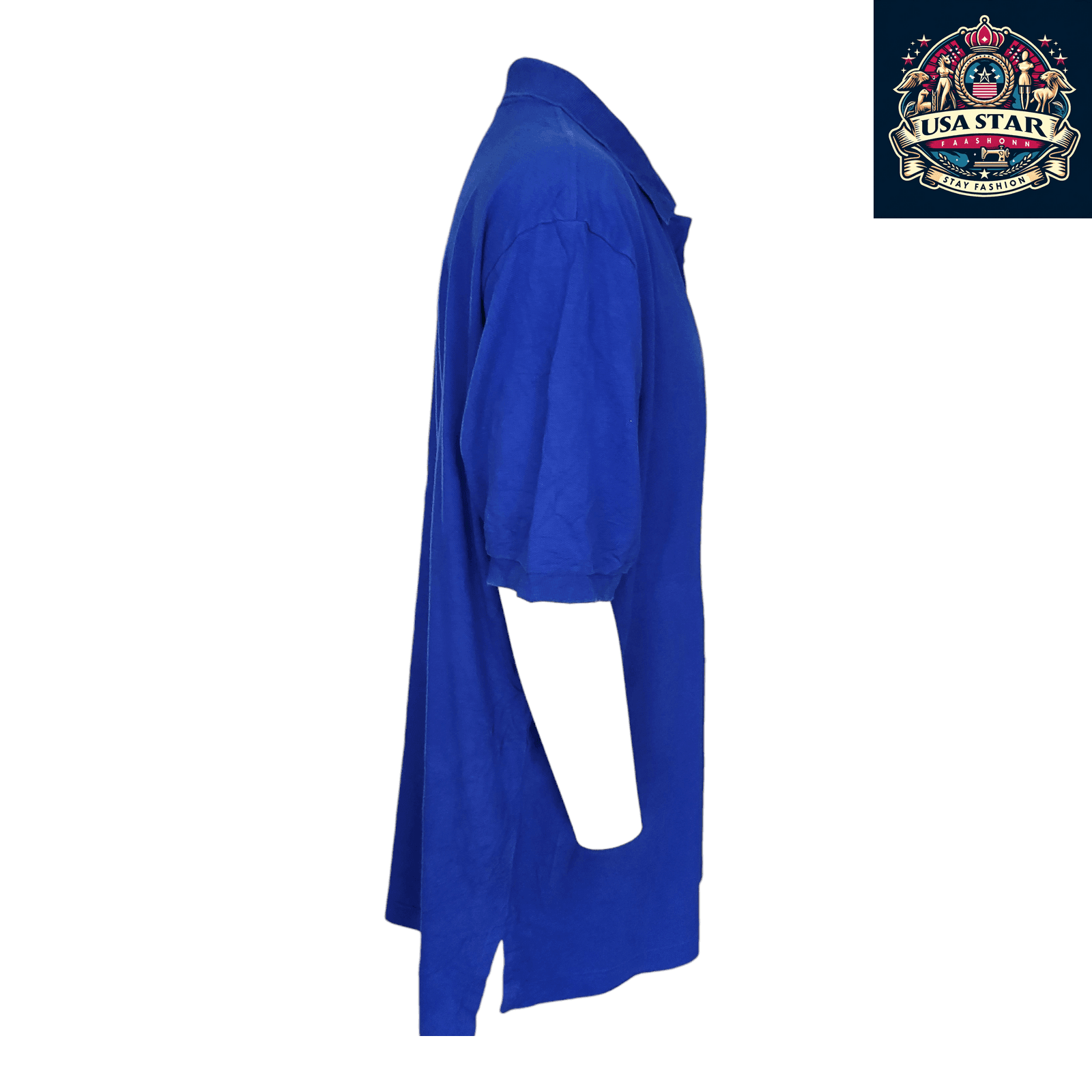 Ralph Lauren Men's Polo Shirt Classic Fit Blue Size L Short Sleeve Premium Cotton Blend - USASTARFASHION
