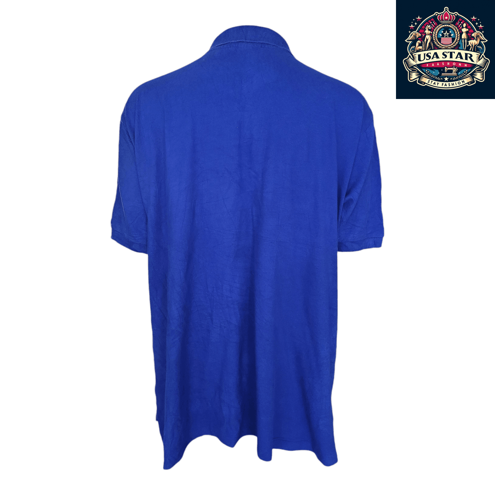 Ralph Lauren Men's Polo Shirt Classic Fit Blue Size L Short Sleeve Premium Cotton Blend - USASTARFASHION