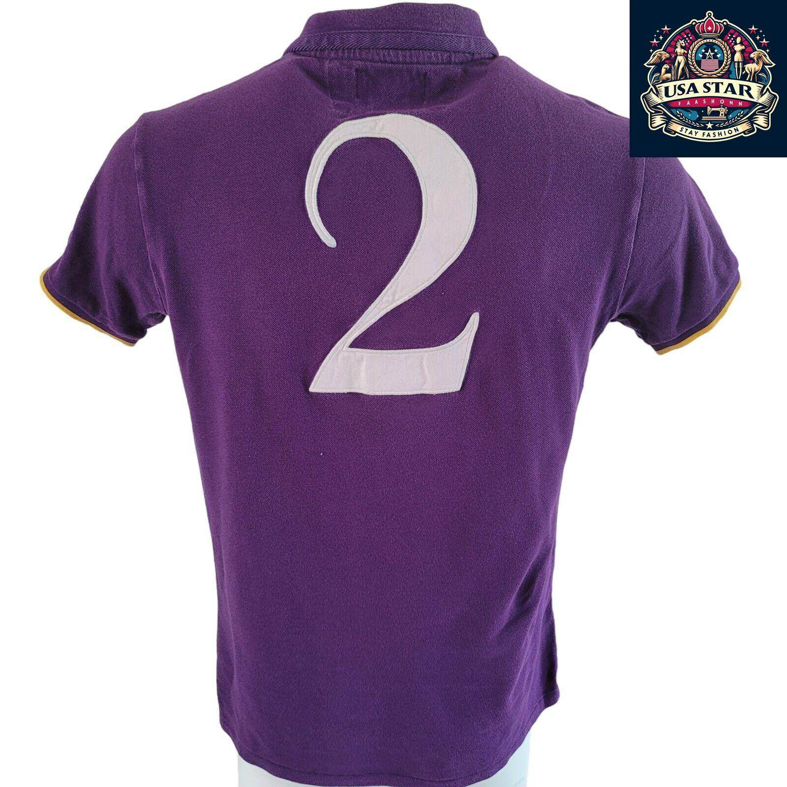 Ralph Lauren Polo Shirt MCMLXVII Men's Purple 100% Cotton Size M - Custom Fit & Stylish Design - USASTARFASHION