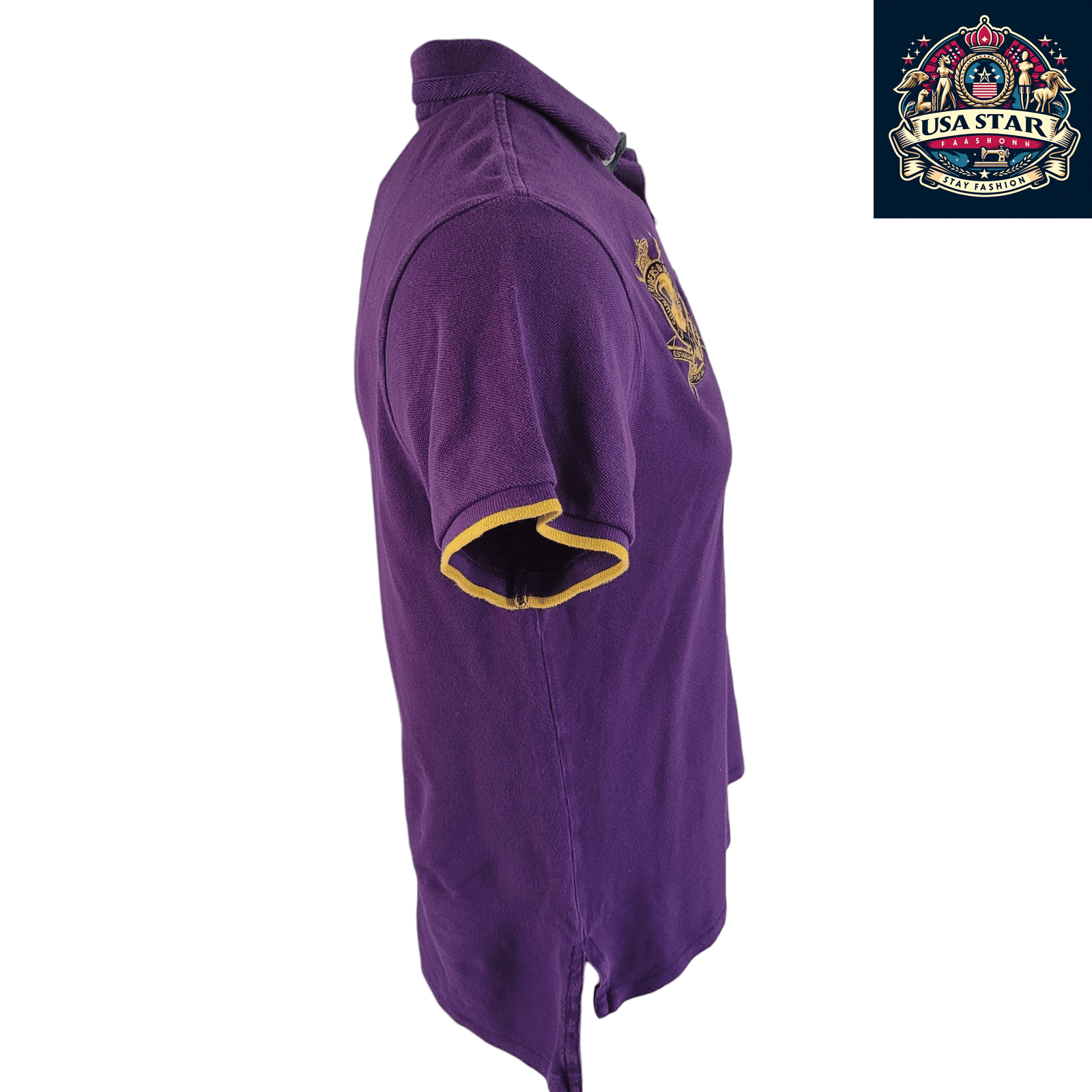 Ralph Lauren T-Shirt RL County Riders & Jockey Club MCMLXVII Navy Cotton for Men - USASTARFASHION