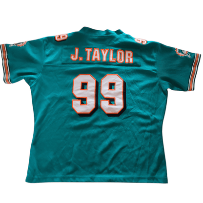 Reebok Miami Dolphins Jason Taylor 99 Kids Jersey Large Youth Vintage NFL - USASTARFASHION