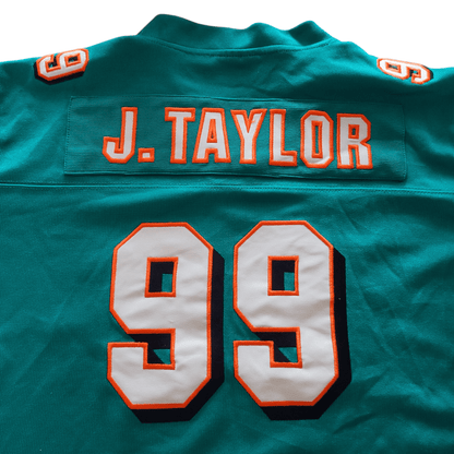 Reebok Miami Dolphins Jason Taylor 99 Kids Jersey Large Youth Vintage NFL - USASTARFASHION
