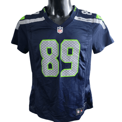 Seattle Seahawks Doug Baldwin Jersey 89 NFL On Field by Nike - Women's Medium, Navy Blue - USASTARFASHION