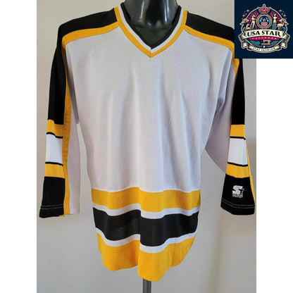 Starter NHL Jersey Size L/XL, Vibrant Color, Breathable Fabric for Game Days and Active Wear - USASTARFASHION