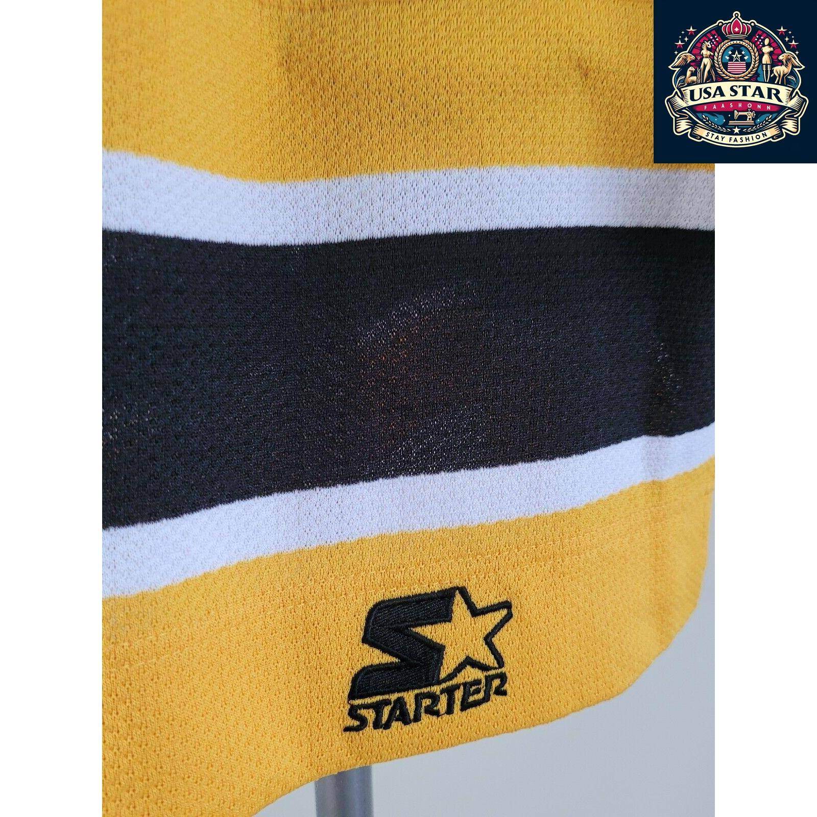 Starter NHL Jersey Size L/XL, Vibrant Color, Breathable Fabric for Game Days and Active Wear - USASTARFASHION