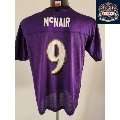 Steve McNair #9 Baltimore Ravens Jersey - Vintage Reebok Youth XL for Ages 18-20 - USASTARFASHION