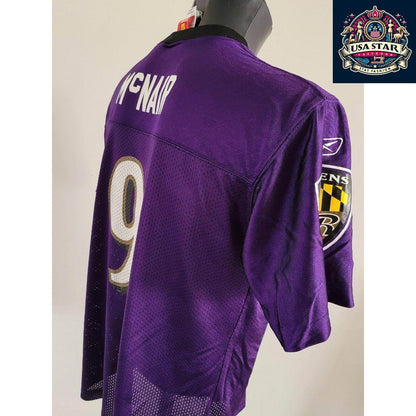 Steve McNair #9 Baltimore Ravens Jersey - Vintage Reebok Youth XL for Ages 18-20 - USASTARFASHION