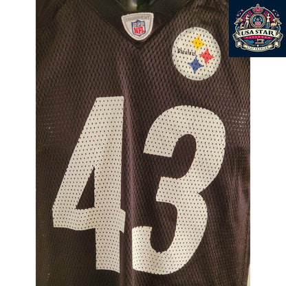 Troy Polamalu 43 Reebok Jersey Youth Large - Official NFL Pittsburgh Steelers Merchandise - USASTARFASHION