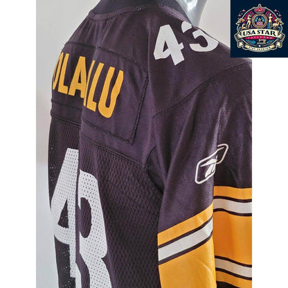 Troy Polamalu 43 Reebok Jersey Youth Large - Official NFL Pittsburgh Steelers Merchandise - USASTARFASHION