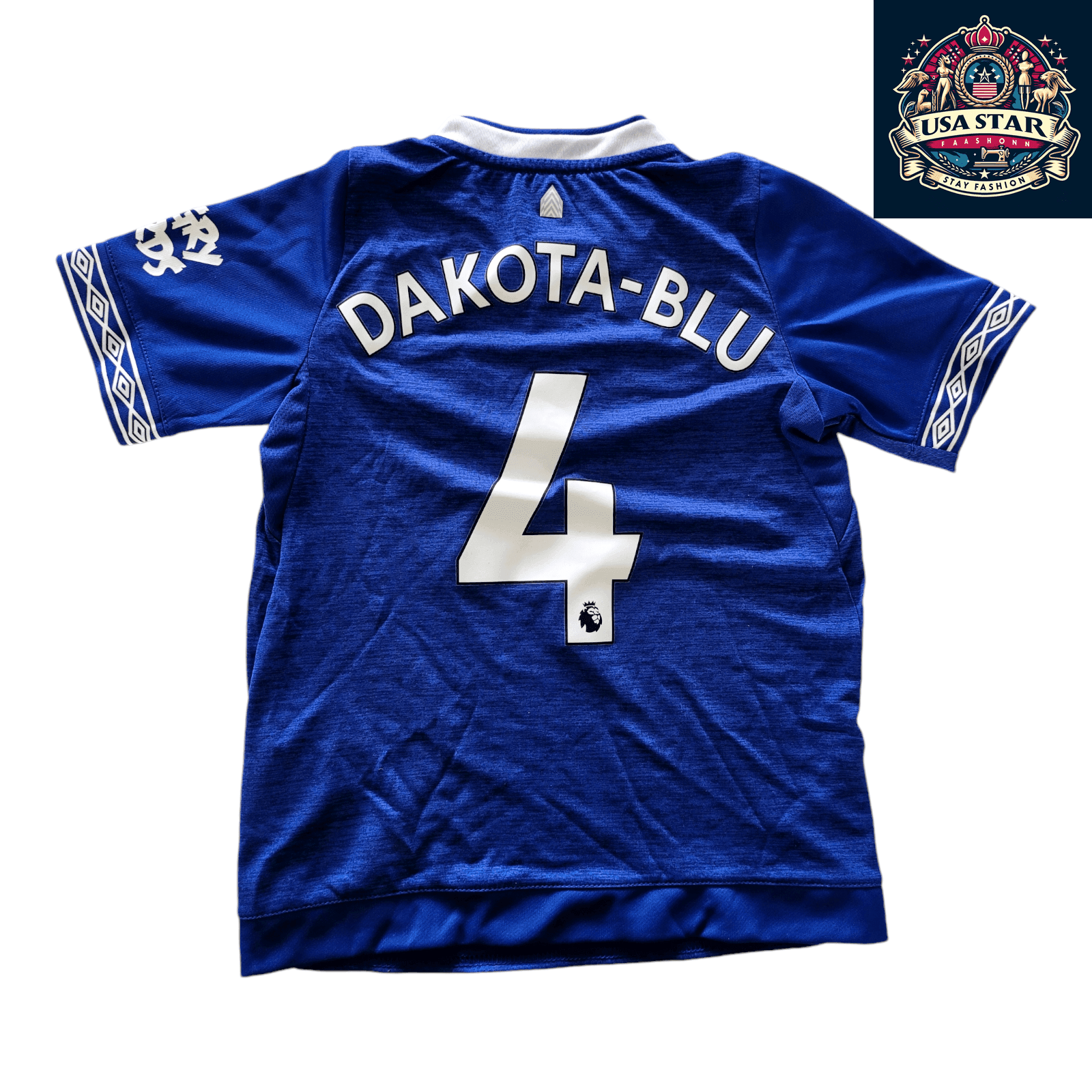 Umbro Everton Jersey Home Infant 6 - 7Y Personalized Dakota - Blu 4 for Young Fans - USASTARFASHION