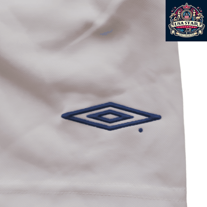 Umbro Youth Soccer Shorts, Size 152/158, Lightweight White Fabric, Elastic Waistband, Breathable Design - USASTARFASHION