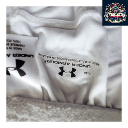 Under Armour White Athletic Shorts, Size Large, Elastic Waist, Pockets - USASTARFASHION
