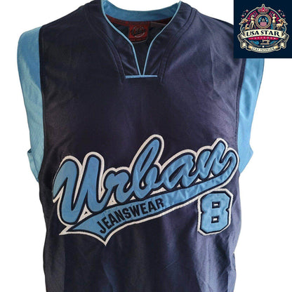Urban Jeanswear NBA Vest 8, Size L - Comfortable Fit, Durable Fabric, Ideal for Basketball Fans - USASTARFASHION