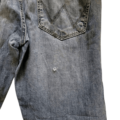 Used Wrangler Jeans Men's Alaska W34 L32 Straight Leg Blue - Grade B Condition - USASTARFASHION