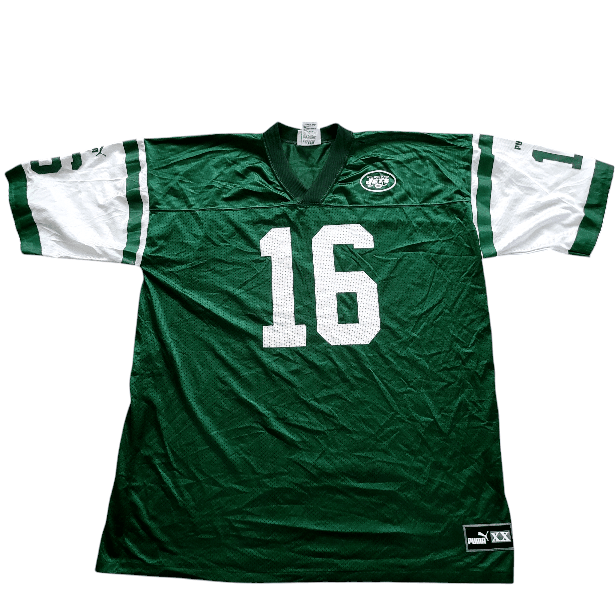 Vinny Testaverde Jersey - New York Jets 16 Men's 2XL - Official Puma, Grade A Condition - USASTARFASHION