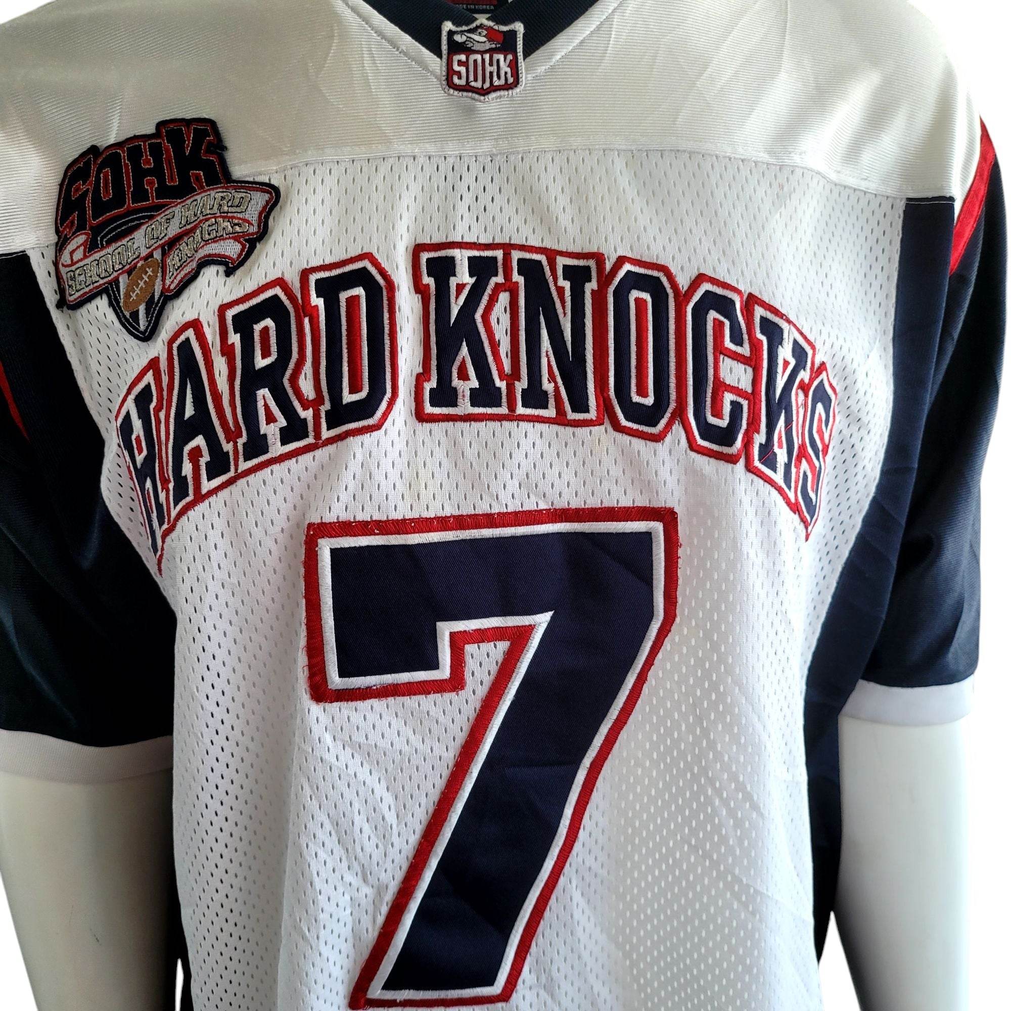 Vintage 2002 - 03 School of Hard Knocks Football Jersey 7 Div Champs Sz L - USASTARFASHION