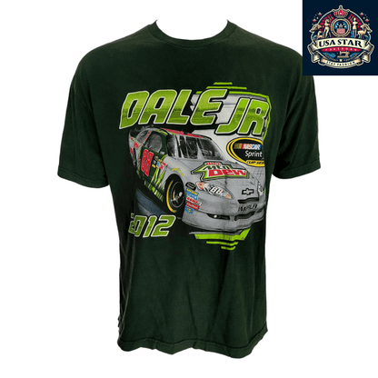 Vintage 2012 Dale Earnhardt Jr. 88 Diet Mountain Dew NASCAR Sprint Cup T-Shirt for Fans - USASTARFASHION