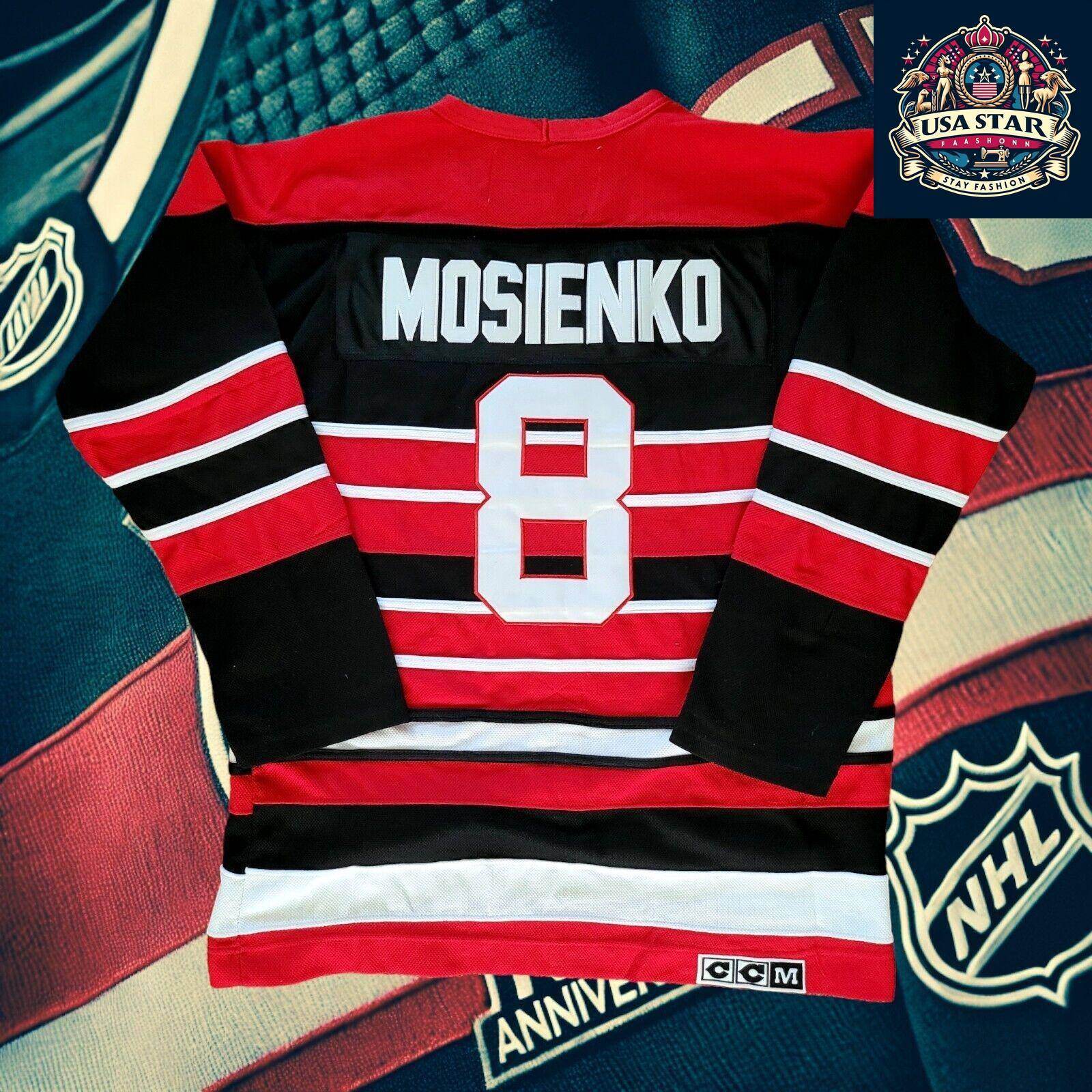 Vintage CCM Chicago Blackhawks Bill Mosienko 8 Hockey Jersey Size 52 - USASTARFASHION