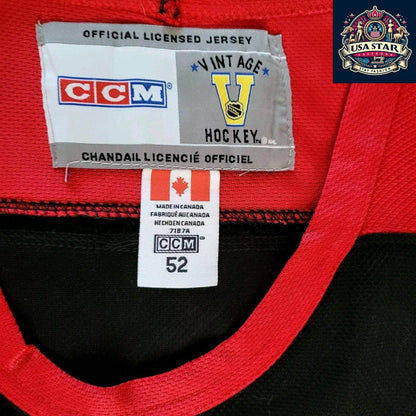 Vintage CCM Chicago Blackhawks Bill Mosienko 8 Hockey Jersey Size 52 - USASTARFASHION