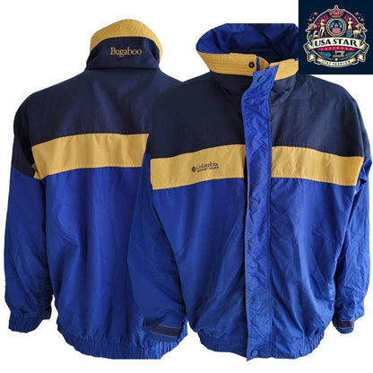 Vintage Columbia 1990s Bugaboo Jacket Sz L | Weather - Resistant, Classic Fit, Blue - USASTARFASHION