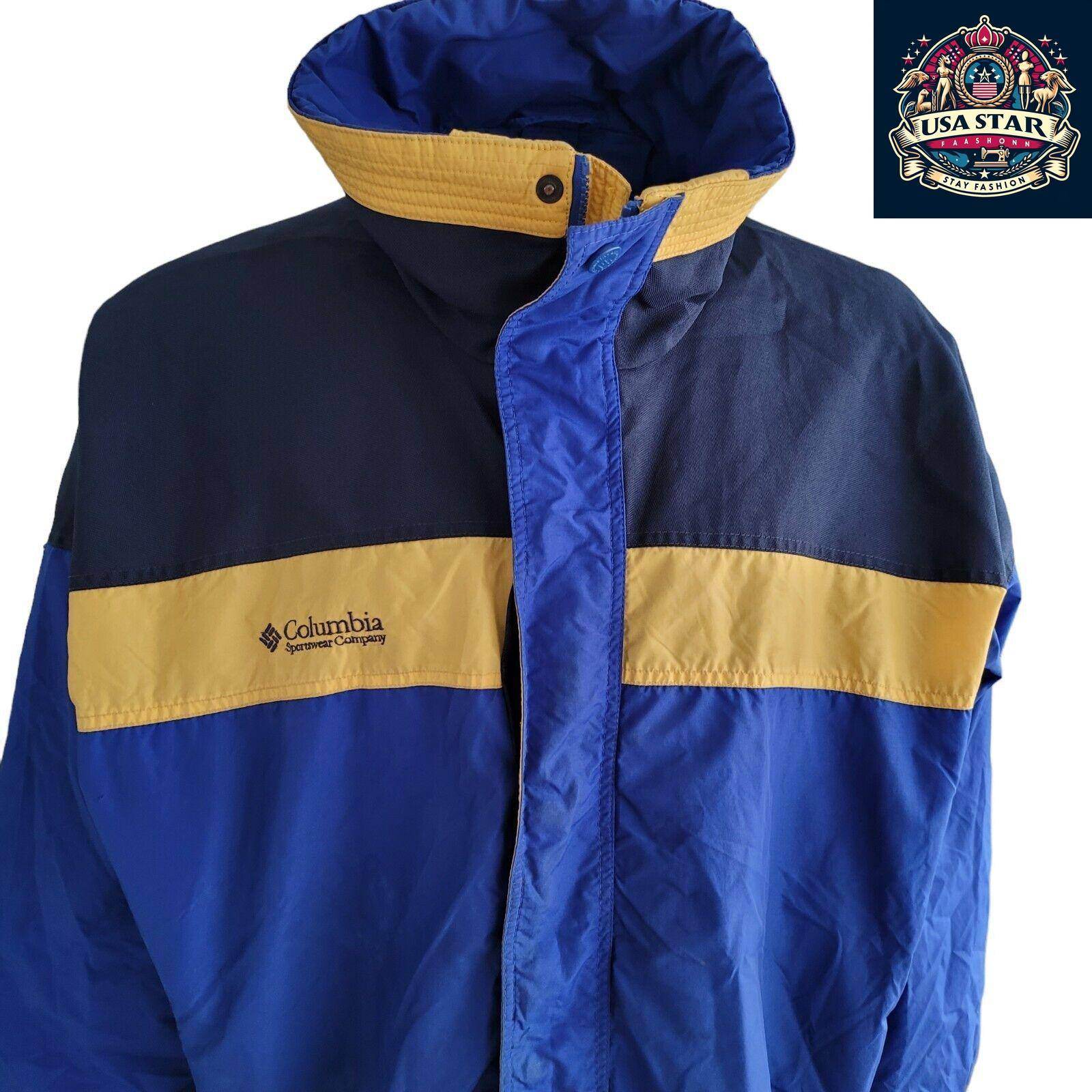 Vintage Columbia 1990s Bugaboo Jacket Sz L | Weather - Resistant, Classic Fit, Blue - USASTARFASHION