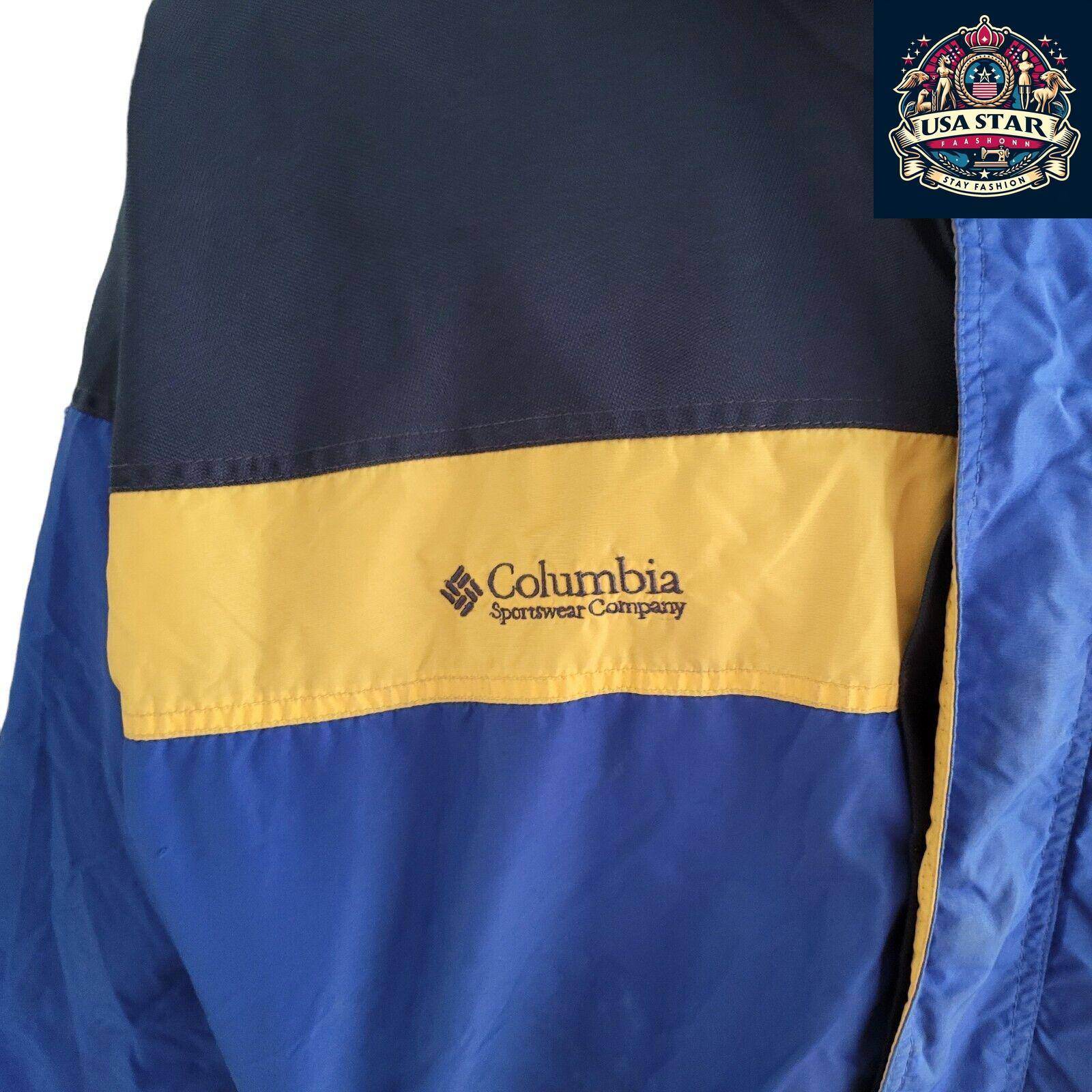 Vintage Columbia 1990s Bugaboo Jacket Sz L | Weather - Resistant, Classic Fit, Blue - USASTARFASHION