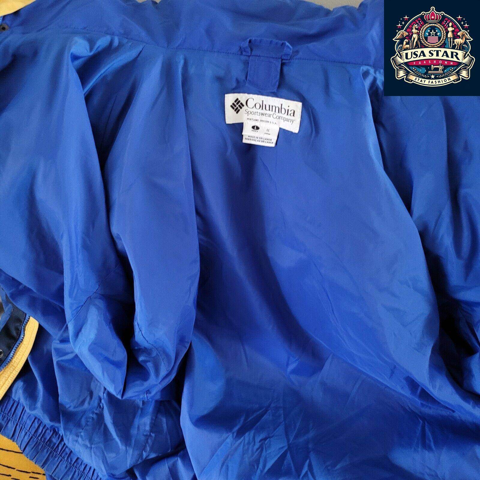 Vintage Columbia 1990s Bugaboo Jacket Sz L | Weather - Resistant, Classic Fit, Blue - USASTARFASHION