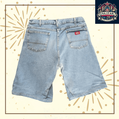 Vintage Dickies Denim Shorts W34 - Sustainable Fashion, Eco - Friendly Pre - Loved - USASTARFASHION