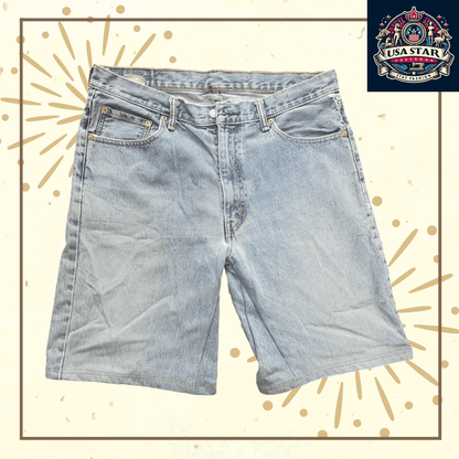 Vintage Levi's 501 Denim Jorts Men's Size W36 Light Wash - USASTARFASHION