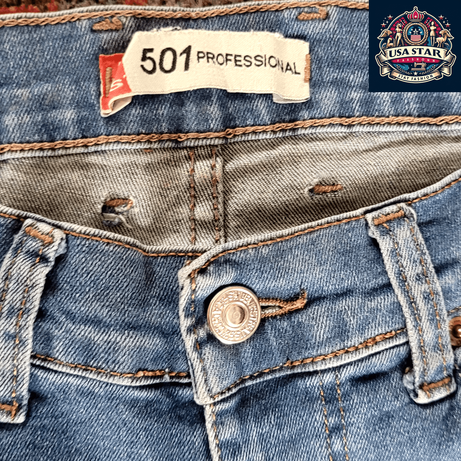 Vintage Levi's 501 Professional Cut - Off Denim Shorts W32 L34 Grade A - USASTARFASHION