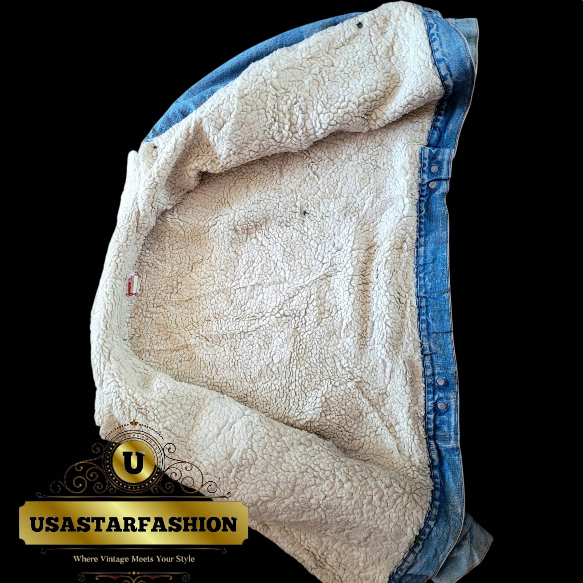 Vintage Levi’s 70605 Sherpa Trucker Jacket – Size 44 - USASTARFASHION