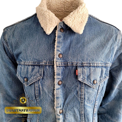 Vintage Levi’s 70605 Sherpa Trucker Jacket – Size 44 - USASTARFASHION